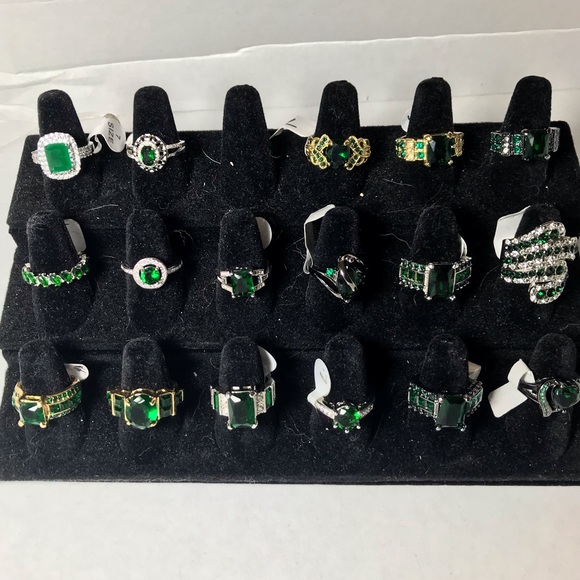 Jodi's Jewelry Jewelry - Emerald rings size 7- 7.5 - 8